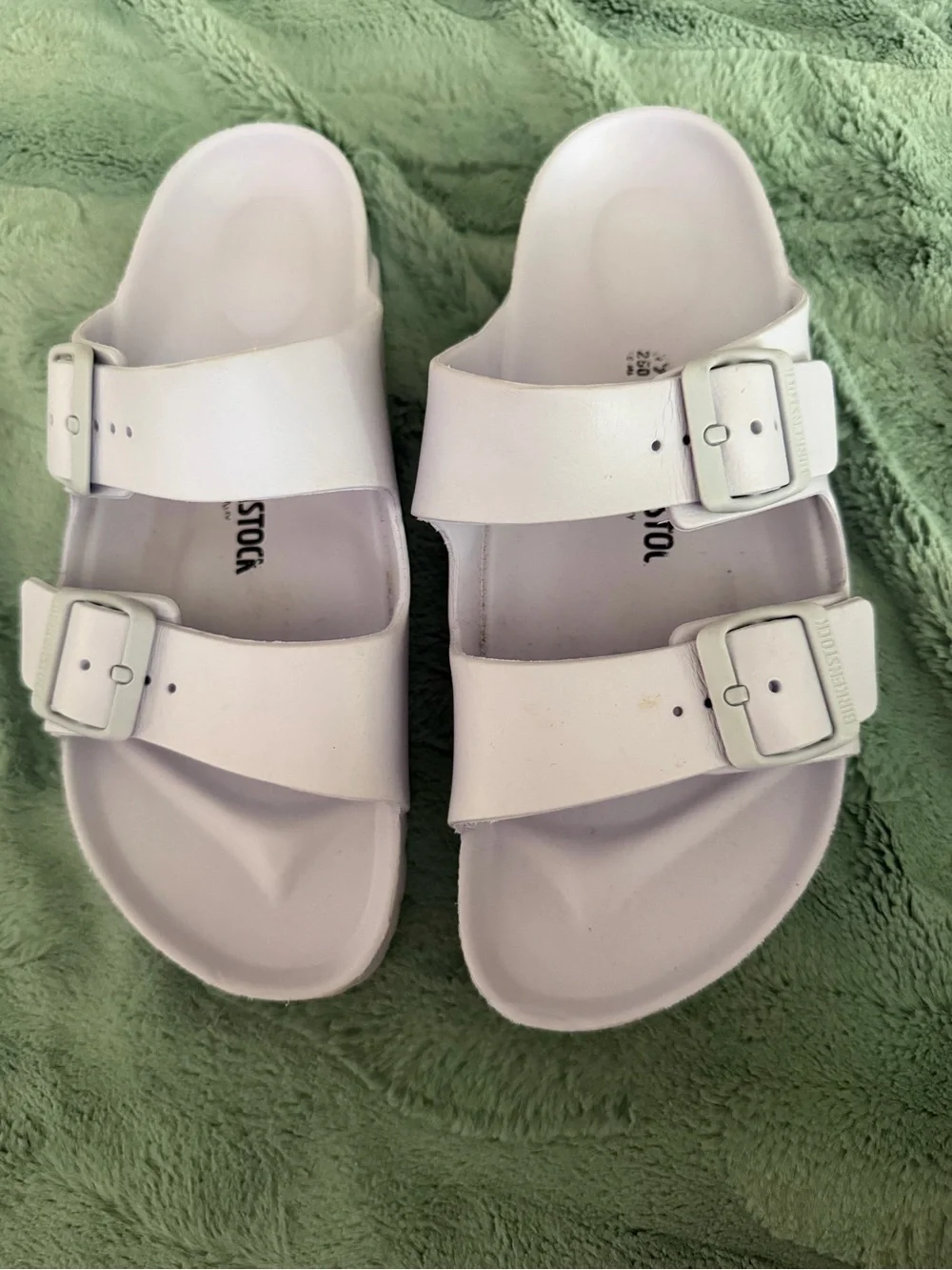 Birkenstock lavender Double-Strap EVA Slide Sandals